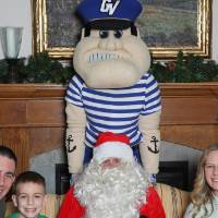 Louie and santa with family 14